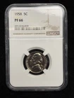 Photo of a 1958-P Jefferson Nickel Proof from an eBay listing that sold on Jul 19, 2026