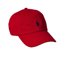 Polo Ralph Lauren Men's One Size Cotton Chino Adjustable Ball Cap Red