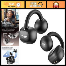 Lightweight Open Ear Wireless Earbuds, 40H Playtime, Bluetooth 5.4, Sports  Run