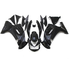 Gloss Black ABS Plastic Fairing Kit Kawasaki Ninja 650R ER-6F 2006-2008