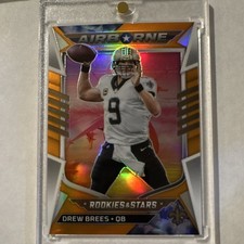 🔥Super Rare Drew Brees 2022 Rookies & Stars Orange Prizm Airborne 19/25🔥