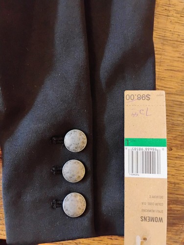 DKNY JEANS Women's Size Large Black Blazer NWT - Picture 3 of 7