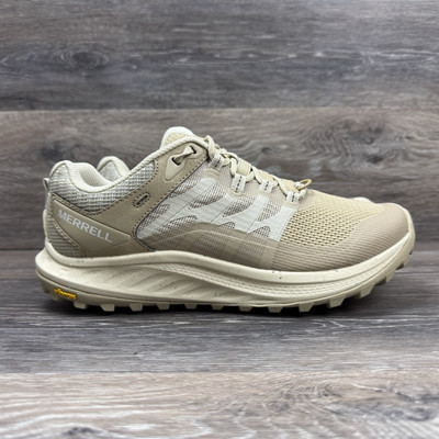 Merrell Antora 3 Hiking Trail Running Shoes Khaki Beige Women's Size 9 J500448