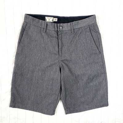 Volcom Shorts Mens SIZE 30 x 10'' Inseam Gray Frickin Too Chino Stretch CLEAN