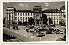 Darmstadt Germany Schloss & Marktplatz RPPC Postcard ~1959 Street Scene