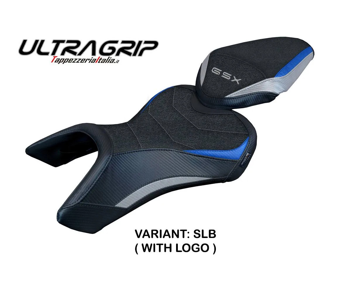 Seat cover Niigata UGrip Silver-Blue SLB + logo Tpz comp SUZUKI GSX 8R 2023 2026
