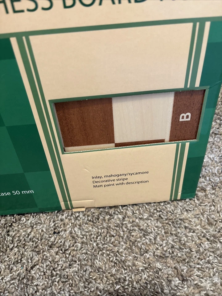 Tablero de ajedrez Wegiel madera caoba/sicómoro número cinco Foto 3 de 4