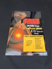 1982 E.T. Vintage REESE'S PIECES FREE OFFERS Retail STORE DISPLAY AD PROMO Rare