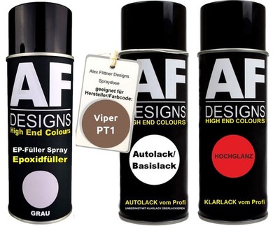 Epoxid Spraydose Set für Viper PT1 Dakar Sand Metallic Spraydose EP Grundierung 