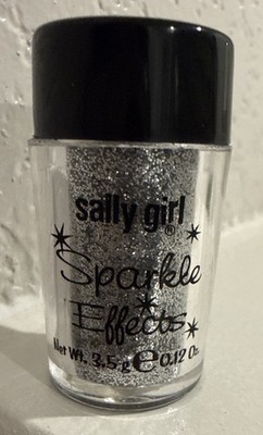 Sally Girl Sparkle Effects Loose Glitter SILVER LINING for makeup or nails WoW!!