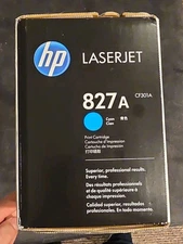 Genuine HP CF301A (827A) Cyan Original Laserjet Printer Toner Cartridge