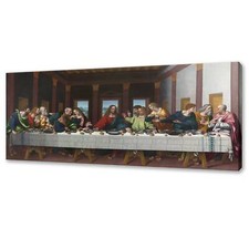 The Last Supper by Marco D'Oggiono Print on Canvas Picture Wall Art 
