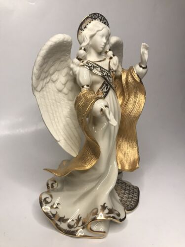 Lenox First Blessing Nativity Angel of Peace Porcelain Christmas Figurine 9” 24K - Picture 2 of 12