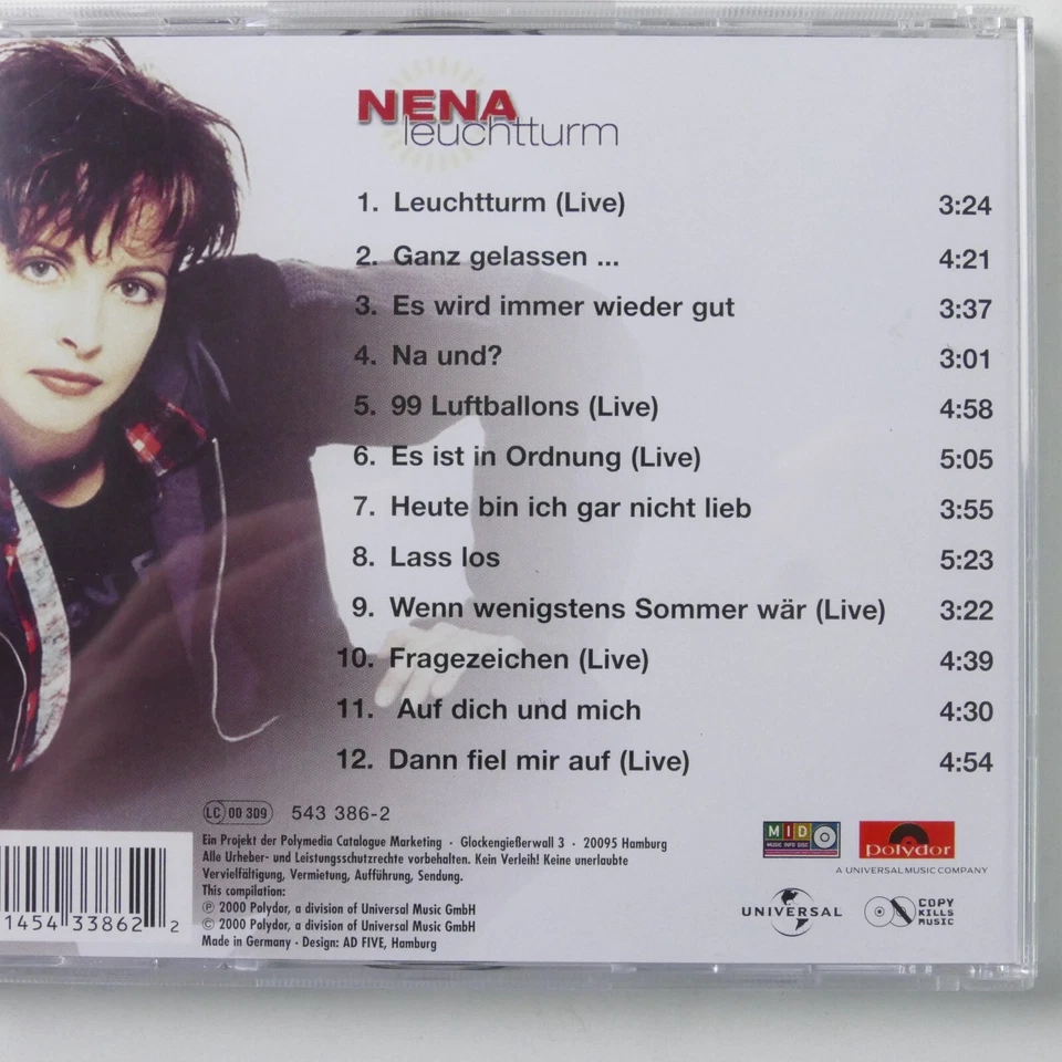 Nena Leuchtturm Polydor 2000 CD T-3809 - Bild 2 von 4