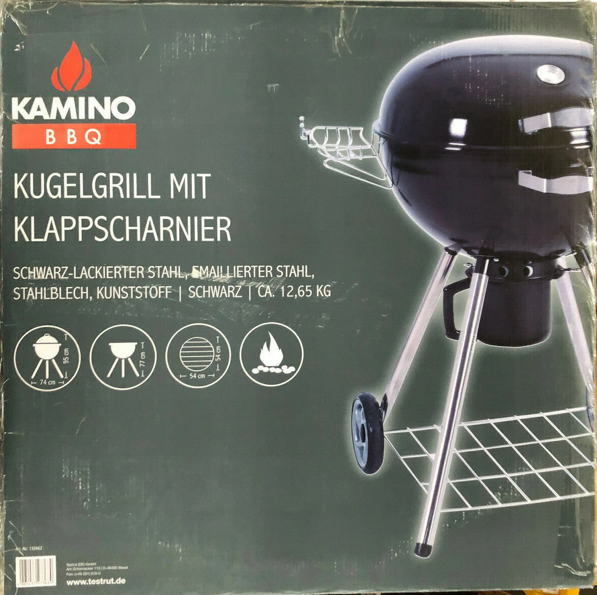 KAMINO BBQ Kugelgrill mit Klappscharnier | eBay