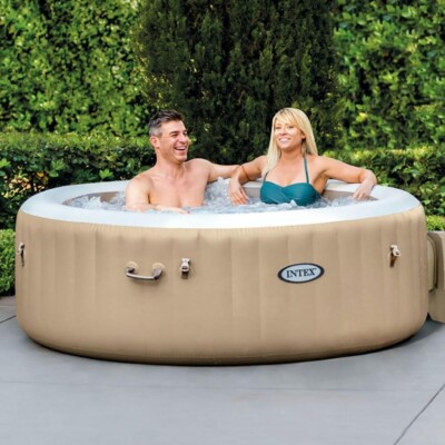 Intex 28425E PureSpa Bubble Massage Inflatable Hot Tub for sale
