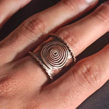 Solid Pure Copper Minimalist Healing Ring, Handmade, Unisex, Wide Openable Band