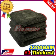 1200GSM Thick Plush Microfiber Towel Cleaning No-Scratch Rag Polishing Detailing