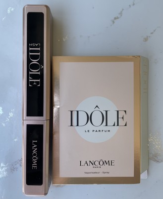 Lancome Lash Idole Mascara Black 0.27 oz + Idole Le Parfum Sample 0.04 oz New