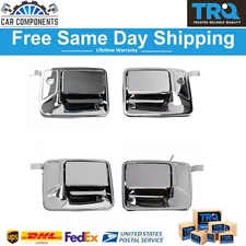 TRQ New 4pc Outside Exterior Door Handle Kit For 1999-2016 Ford Excursion