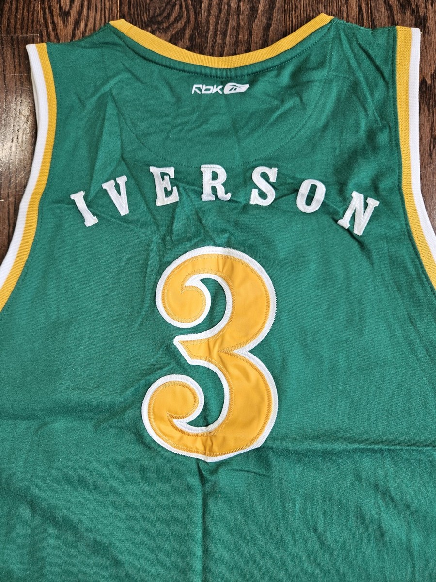 Reebok ALLEN IVERSON #3 Bethel Bruins High School Jersey Size 2XL
