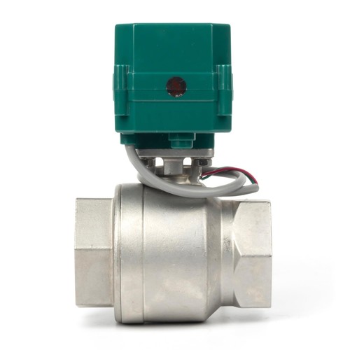 U.S. Solid Motorized Ball Valve 2in Full Port SS 9-24V NC Auto Return - Picture 4 of 9