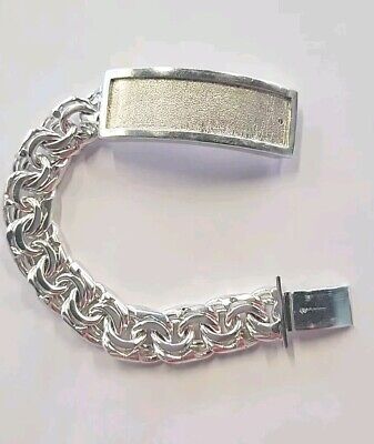 925 Sterling Silver Bracelet Chino Link Custom Lock 8Inch 925 Sterling Silver Bracelet Chino Link Custom Lock 8Inch