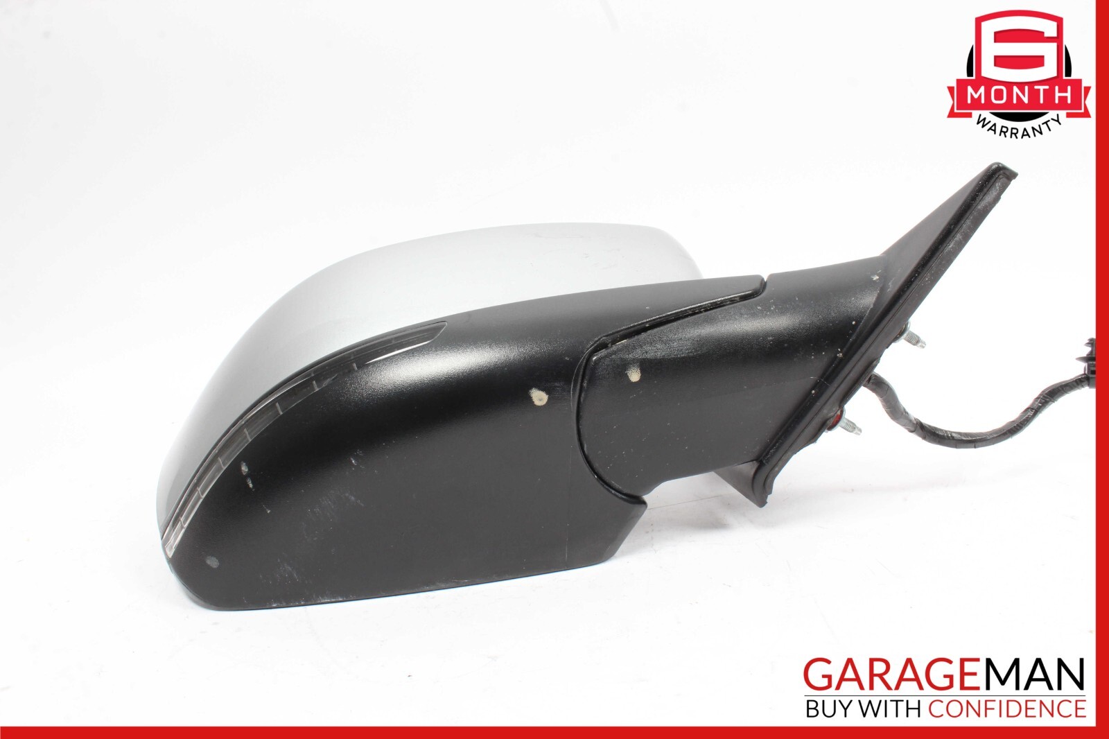 14-17 Maserati Ghibli Front Right Side Mirror Door Rear View Silver/Black OEM