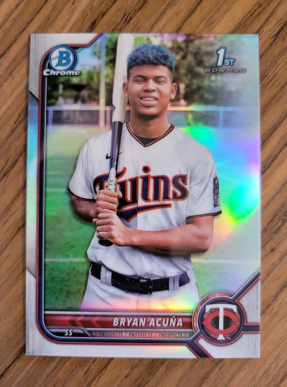 2022 Bowman Chrome Bryan Acuna 1st Prospect Refractor 004 /499 #BCP151