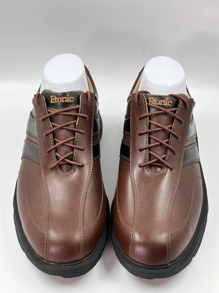 Zapatos de golf Etonic ST Series ST100-3 de cuero marrón para hombre talla 8,5 M Foto 3 de 4