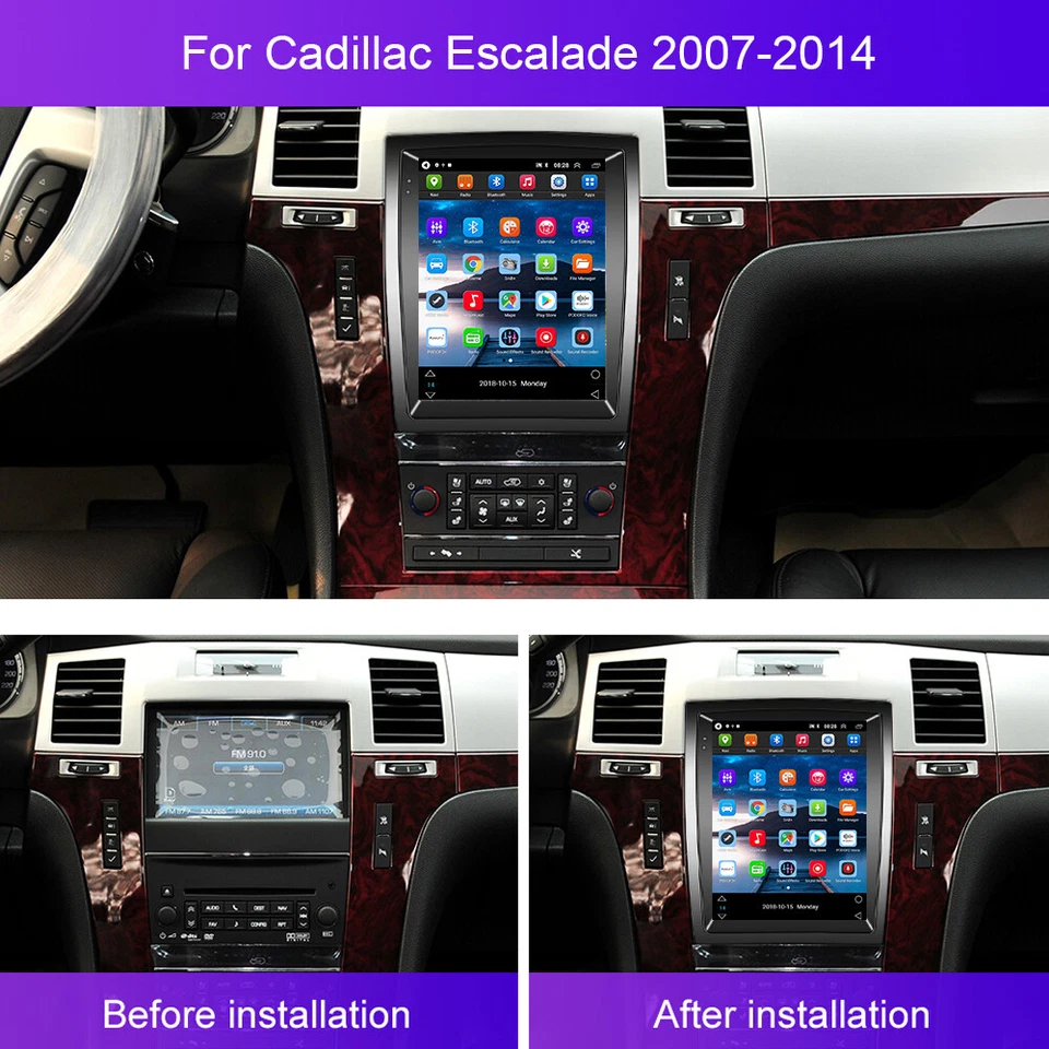 For Cadillac Escalade 2007-2014 Android 13.0 Car Stereo Radio GPS NAVI BT Player - Image 4 of 4
