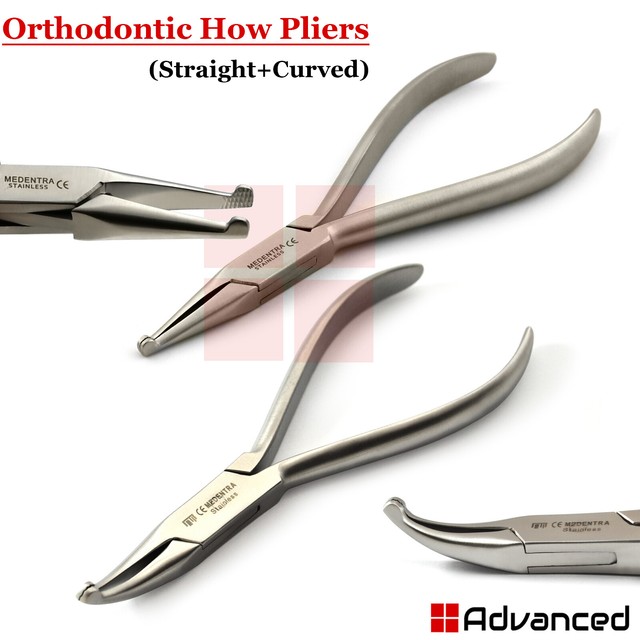 Orthodontic How Pliers Straight & Curved Crown Removing Dentist