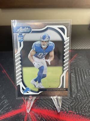 Aiden Hutchinson, Jameson Williams, & Josh Paschal 2022 Panini Absolute Rookies