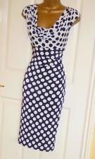 Phase Eight Kleid marine weiß gepunktet Gr. ...