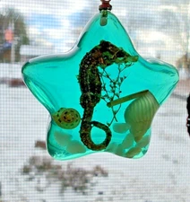 Blue Green Seahorse shell star Necklace Best Friend Pendant Choker