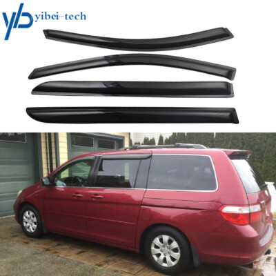 Goodyear Shatterproof In-Channel Window Deflectors For Honda Odyssey 2018 2024 Rain Guards Visors Cars Vent Deflector Car Accessories 4 Pcs Gy007755