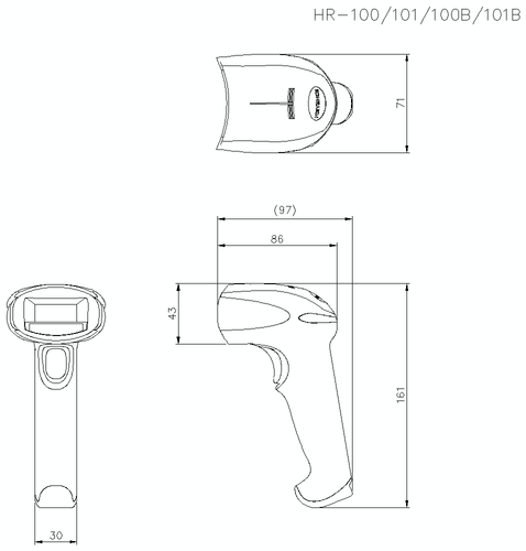 Keyence HR-100B Handlesegerät NEUFedex Versand - Bild 3 von 5