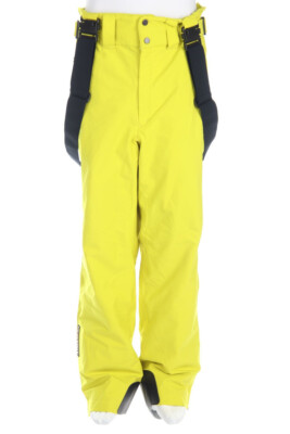 DESCENTE Ski Pants Logo Application 52 neon green black
