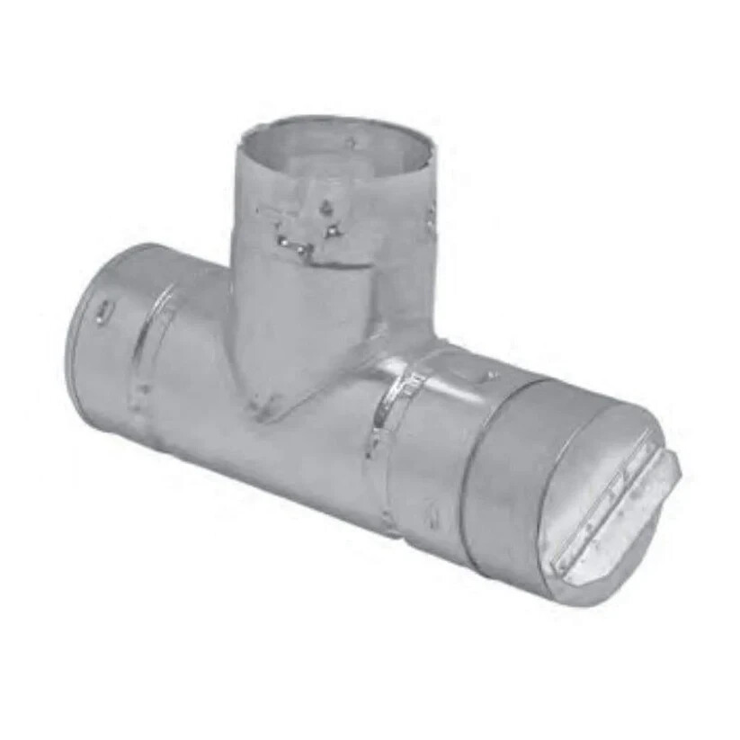 3PCT Metal-Fab Pellet Horizontal Cleanout Tee w/Cap - 