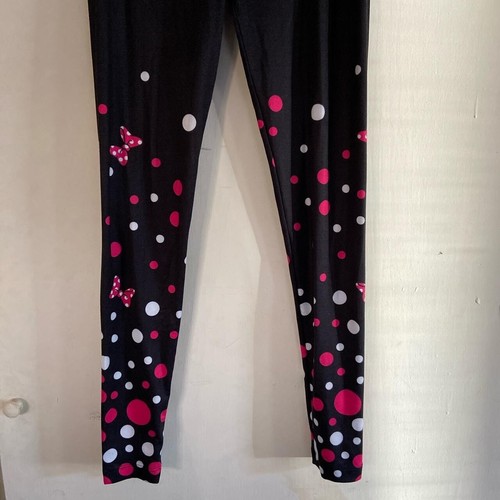 Disney Parks Minnie Mouse Bow and Polka Dot Women’s Leggings Small NEW with Tags