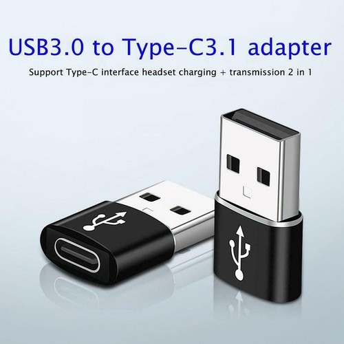 USB 3.1 Type C Female to USB A Male Adapter Converter Charger Connector Plug - Zdjęcie 9 z 18