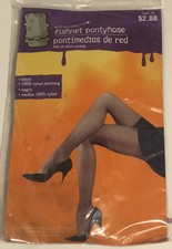 Halloween Fishnet Pantyhose Adult Plus Size Black Sealed