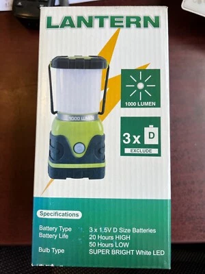 ELECWISH Portable Camping 1000 Lumen LED Lantern Light Battery Powered