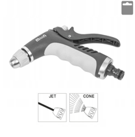 Spritzpistole Gartenbrause Handbrause Spritzbrause Schlauchspritze Metall