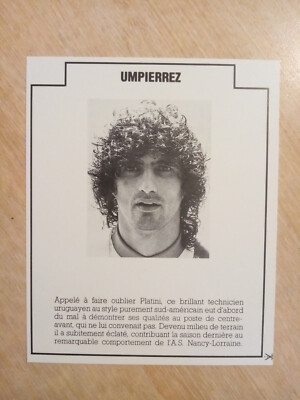 Ruben Umpierrez ASNL Uruguay Carte Football Soccer Fussball Card 1983