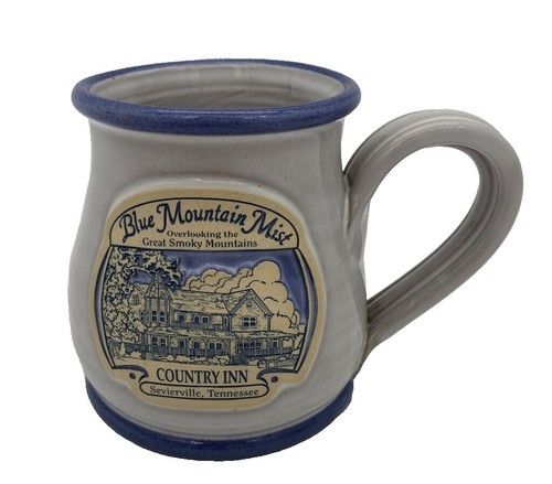 Mino ware Japanese pottery Mug Coffee Tea cup Blue glaze