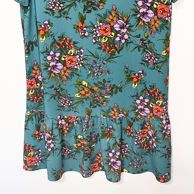 halogen short sleeve ruffle hem dress NWT Halogen Houndstooth Check Cap Sleeve Ruffle Hem Dress Size XS