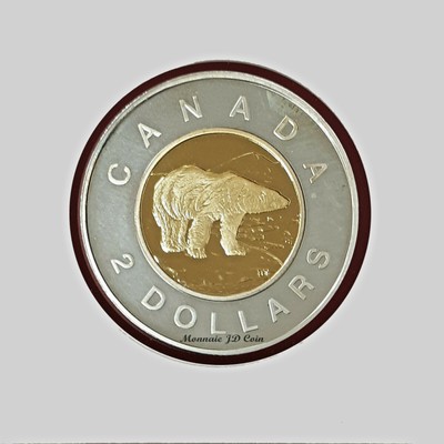 Canada 1999 Toonie $2 Dollar Proof Heavy Cameo