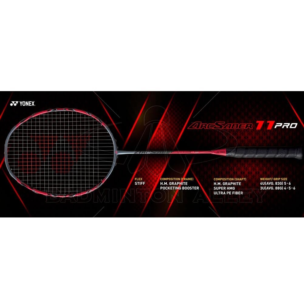 YONEX ARCSABER 11 Pro 4UG5 Unstrung Badminton Racket GRAYISH PEARL