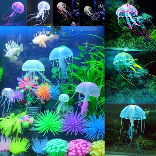 Glowing Jellyfish Vivid Jellyfish Fish Tank Decoration Artificial Jellyfish - Picture 2 of 18